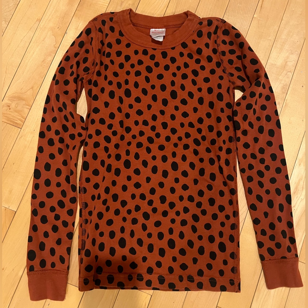 Hanna Andersson kids pajamas leopard print size 10
